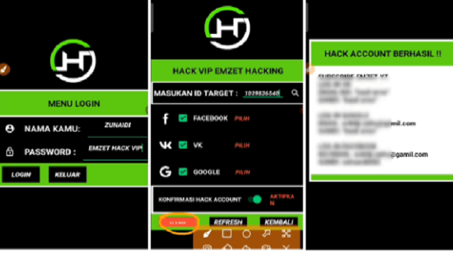 Apk Hack Akun FF dengan Salin ID No Tipu Link Download