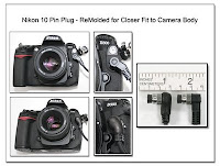 CP1063: Nikon 10 Pin Plug - ReMolded for Closer Fit to Camera Body