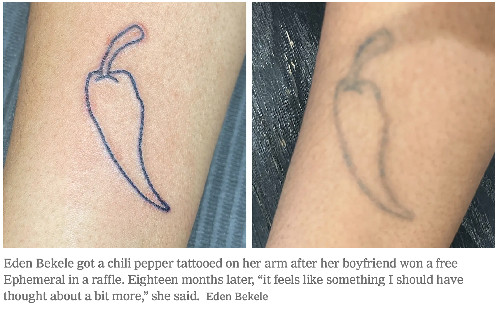 Temporary tattoo firm Ephemeral is condemned over inkings it claimed would  fade after a year | Daily Mail Online
