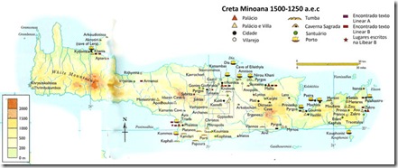 mapa creta minoana