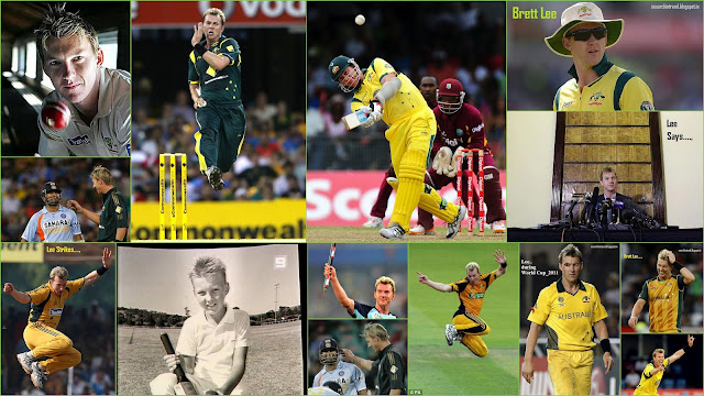 Brett Lee Retires quits International Cricket images Bowling song family Biography 