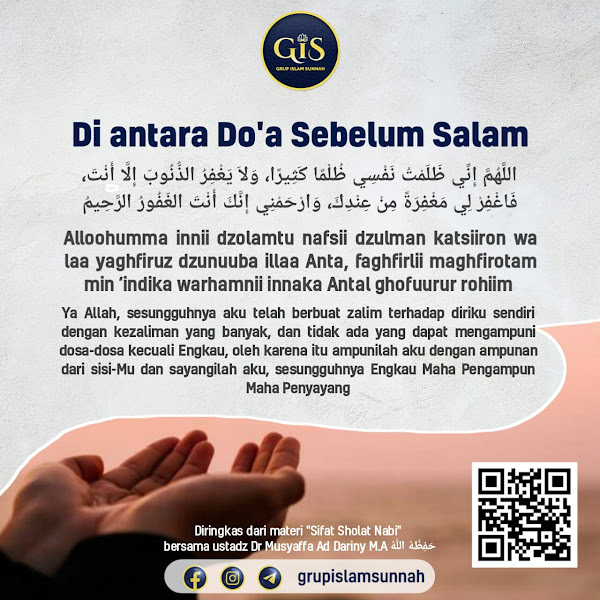 Audio ke-164: Doa sebelum Salam dan Ragam Bacaannya ~ Doa Kelima dan Doa Keenam