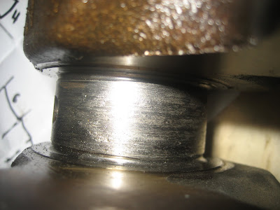 Nissan Crankshaft scoring scratches marks