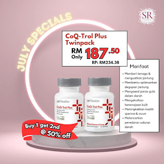 Promosi Shaklee Julai CoQ Trol Plus Twinpack 2023