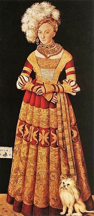 1514 Katharina von Mecklenburg wife of Henry the Pious by Lucas Cranach the 