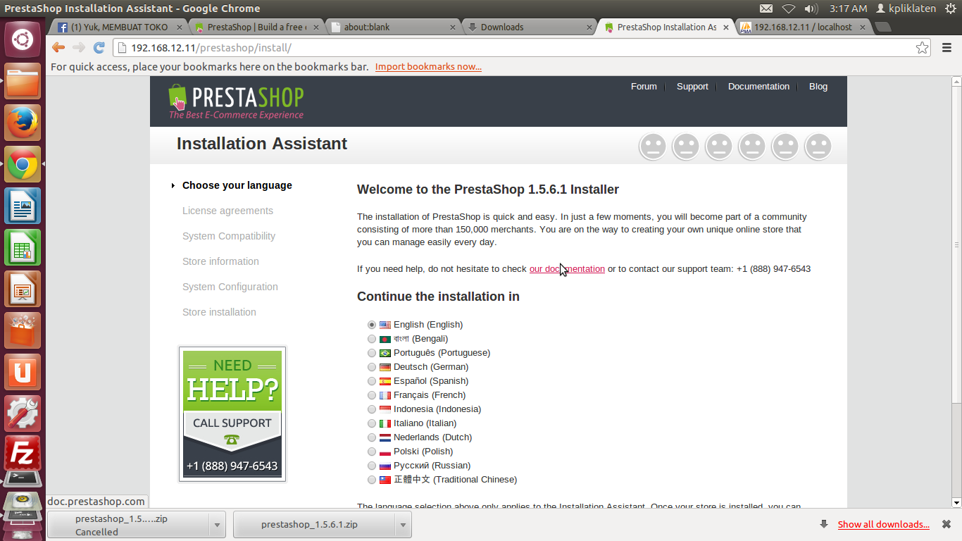 TUTORIAL INSTALASI PRESTASHOP ~ Sierly Annisa Rachmasari