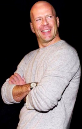 Foto de Bruce Willis sonriendo