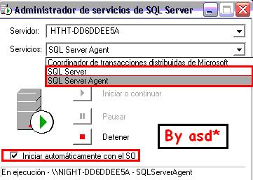 Iniciando sql agent