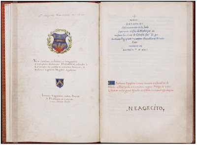 Opening pages of a Pigafetta manuscript.