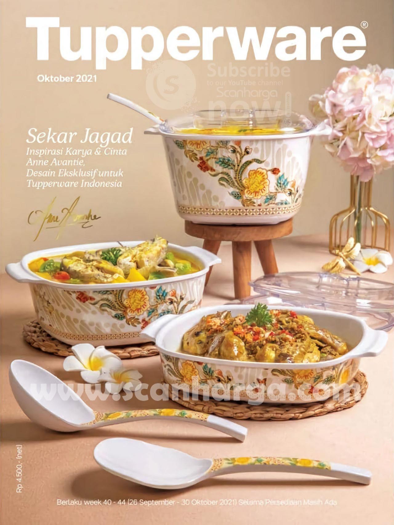 Katalog Tupperware Oktober 2021, Ada Diskon & Desain Eksklusif Sekar Jagad by Anne Avantie