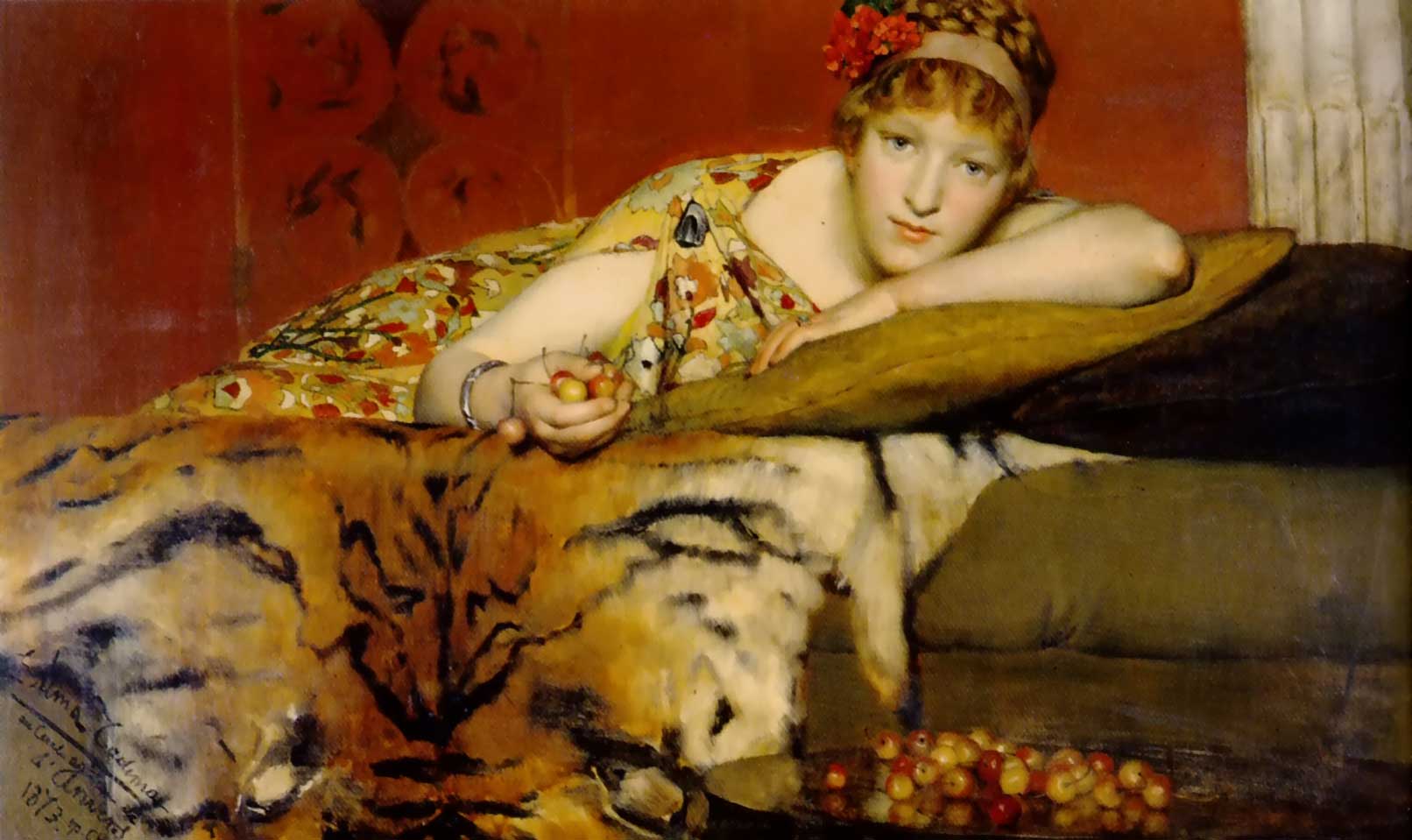 alma-tadema cherries painting