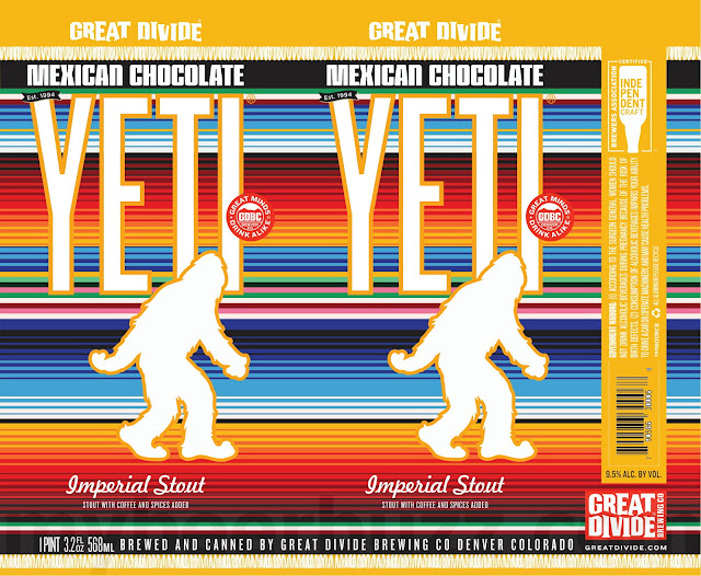 Great Divide Adding Mexican Chocolate Yeti 19.2oz Cans