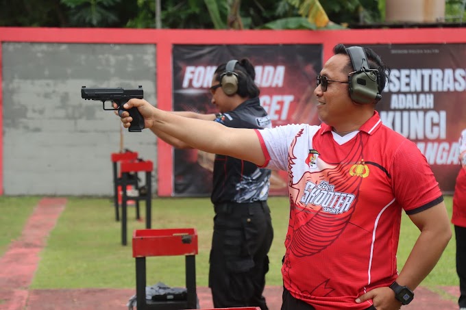 Meriahkan Hari Bhayangkara ke-79, Polresta Balikpapan Gelar Lomba Menembak Bertajuk "Kapolresta Cup 2025"