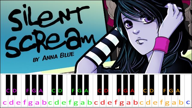 Silent Scream by Anna Blue Piano / Keyboard Easy Letter Notes for Beginners