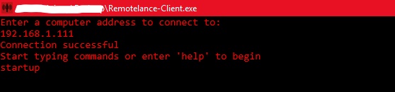 Windows RemoteLance Console Persistent Command