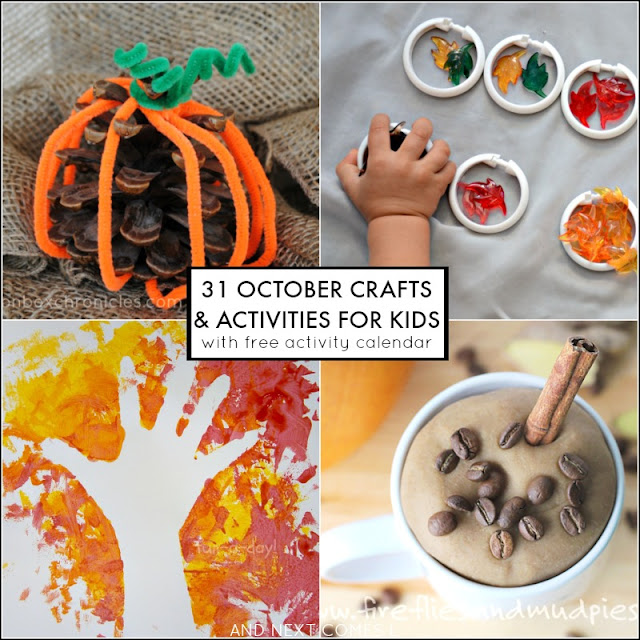 31 Fall Halloween  Activities for Kids Free October 