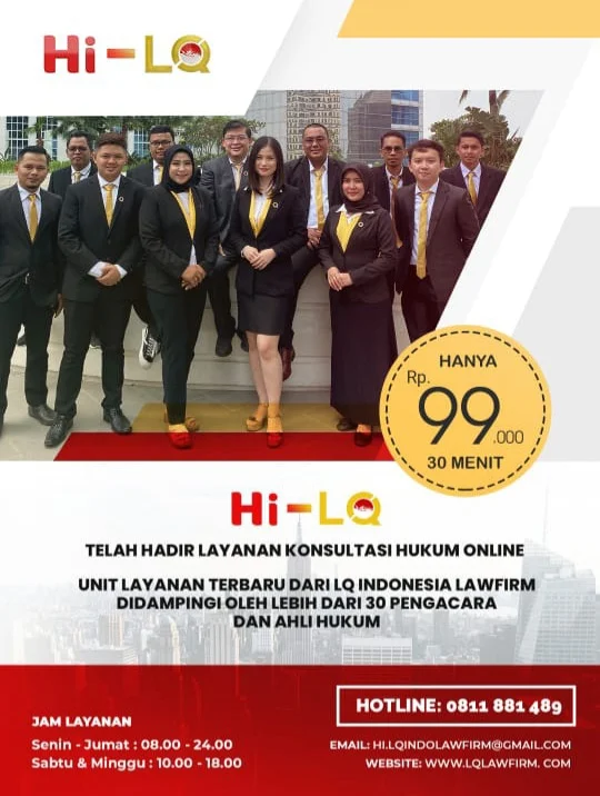 Pertama di Indonesia Layanan Video Online Konsultasi Hukum, Layanan dari LQ Indonesia Lawfirm: Hi-LQ