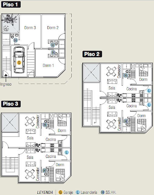 IDEA PARA PLANO EN TERRENO CUADRADO via www.planosdecasas10.blogspot.com