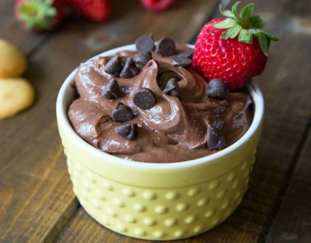 Brownie Batter Dip #easy #dessert