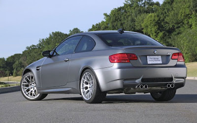 2011 BMW M3 Frozen Gray Rear Angle View