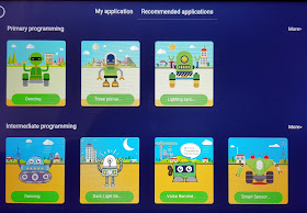 Q-Scout example applications included of coding for children