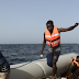 Photos of African migrants stepping over dead bodies after being rescued in the Mediterranean Sea