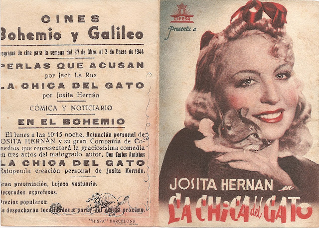 Programa de Cine - La Chica del Gato - Fernando Fernán Gómez - Josita Hernán