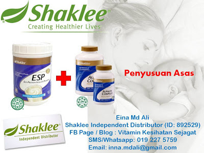 Set menyusu shaklee, set basic menyusu shaklee, set bajet menyusu shaklee