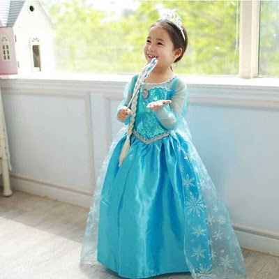 Baju Dress Frozen Elsa