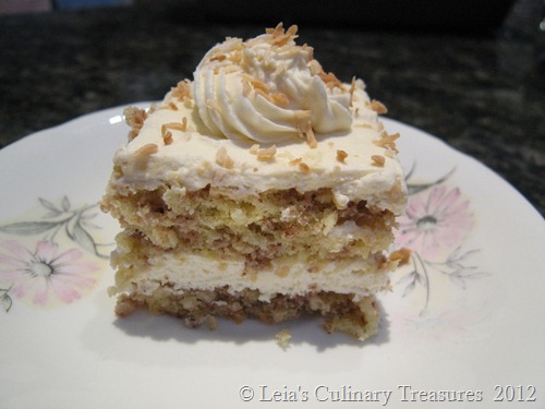 Coconut-pecan cake