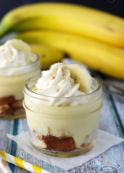 Banana Cream Pudding In A Jar