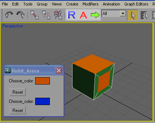 Custom buttons in 3ds max.
