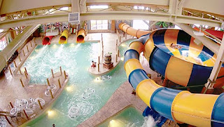Great Wolf Lodge indoor pool and magic quest - The 9 finds that I'm loving during this winter are PopSockets, Emily Ley, European Wax Center, Spotify + Hulu, FastWeb, Echo Routines, SkimmNotes, Great Wolf Lodge, iPhone X + Apple Heart Study | brazenandbrunette.com