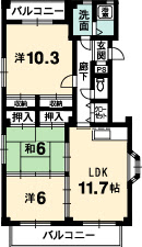 Do・三木ビル　徳島市　川内　3LDK　シティハウジング　シティ・ハウジング