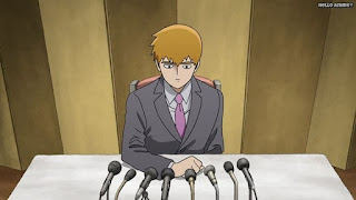 モブサイコ100アニメ 2期7話 霊幻新隆 記者会見 Reigen | Mob Psycho 100 Episode 19