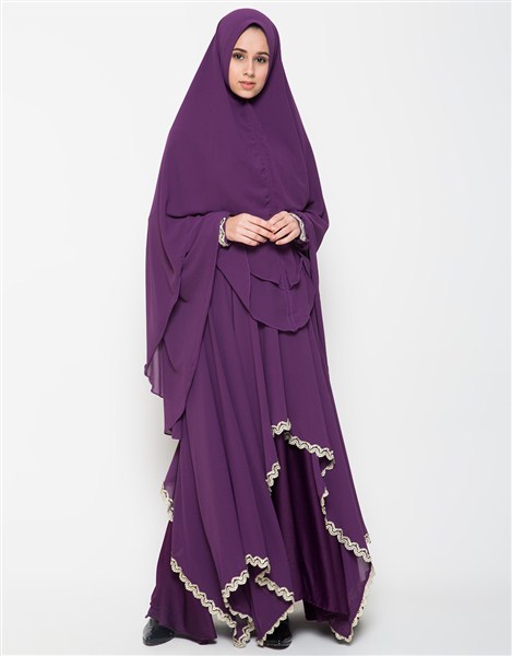 Contoh animo gaya model pakaian atau busana muslimah desain model hijab syar 21 Model Hijab Syar'i Terbaru 2018