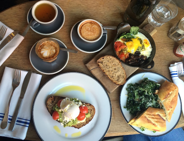 breakfast in manhattan best breakfast nyc brest brunch nyc new york city  avocado toast avocado smash mushroom baked beans eggs muffin organic gluten free latte art toastie australian fare australia yummy