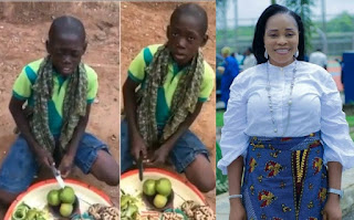 A young hawker goes viral after singing Tope Alabi Song