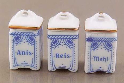 dollhouse miniature kitchen canisters