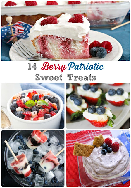 Celebrate our nation's independence all summer long with these 14 Berry Patriotic Sweet Treats.