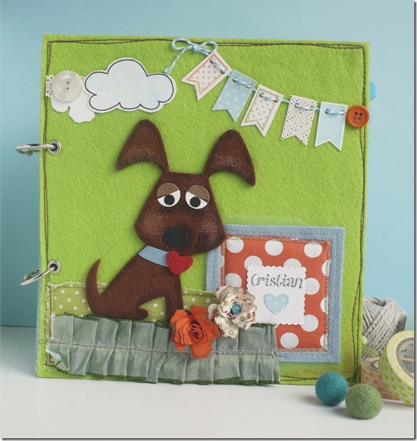 Anna Drai - Sizzix - mini album boy (1)