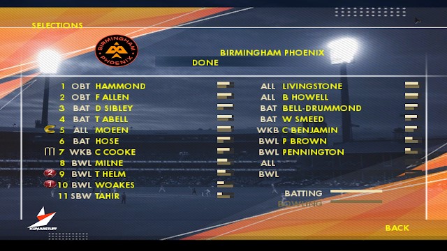 The Hundred 2021 Roster for EA Sports Cricket 07