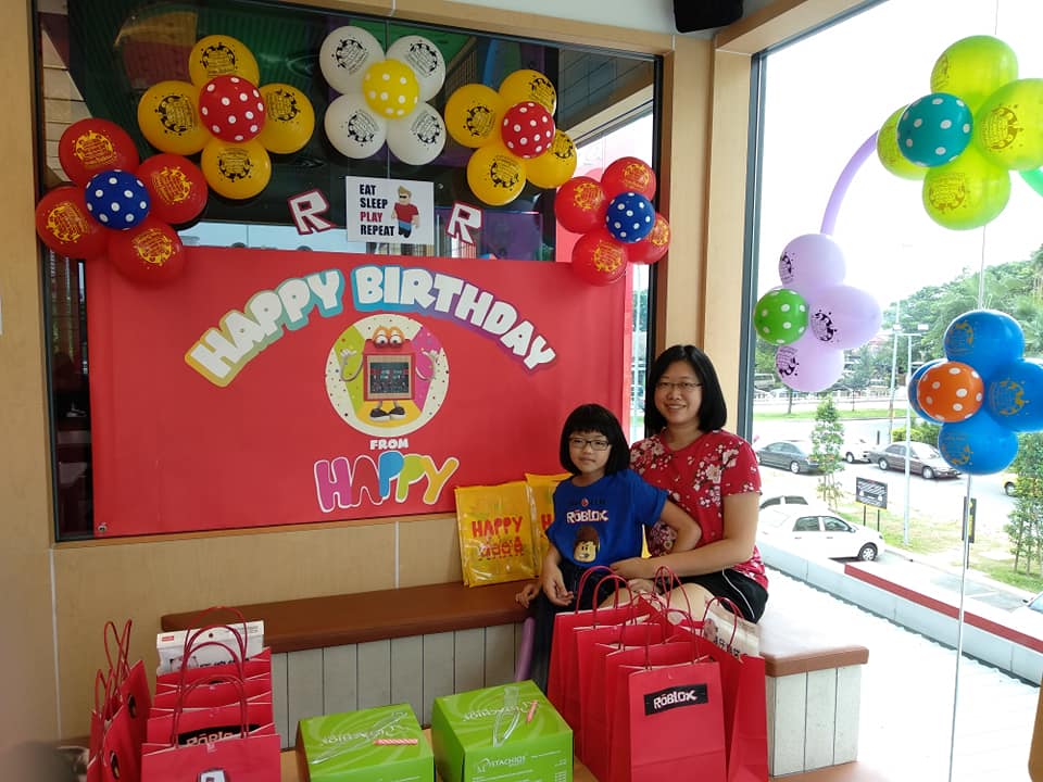 My Girls Roblox Birthday Party Mcdonald S Danau Kota Setapak Weekend Treat - my roblox birthday party