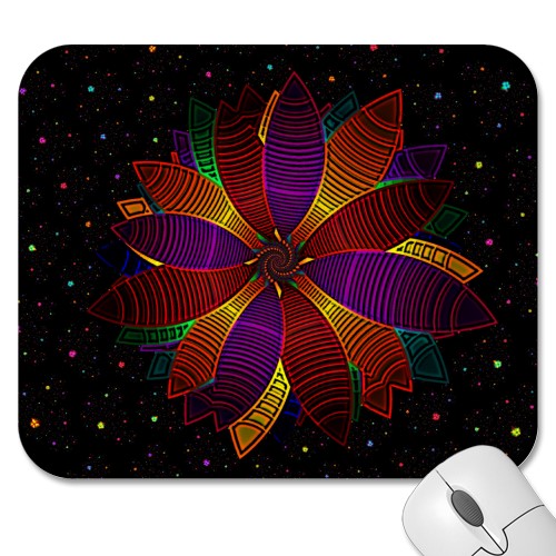 Floral cosmos mousepad