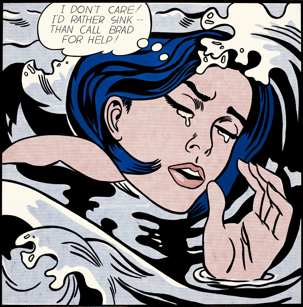 Drowning Girl oleh Roy Lichtenstein