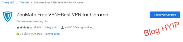 ZenMate VPN - phần mềm fake ip tốt nhất