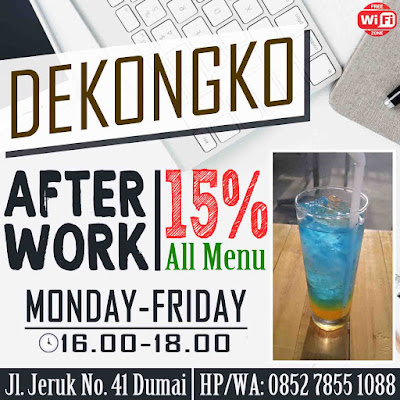 Desain Ke-4 Adobe Photoshop Cafe Dekongko dan Klinik Al-Ummi Dumai