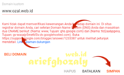 Cara Mengubah Blogspot.com ke .Com (Custom Domain)