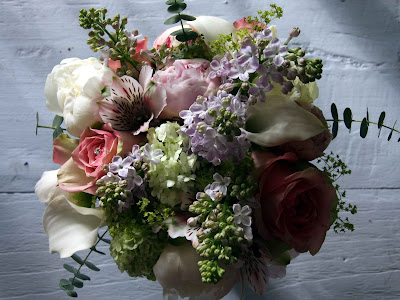 A sweet scented trial wedding bouquet for Katie I've included Lilac 