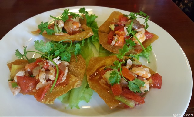 Fried wontons at the Miss Ly Cafe.